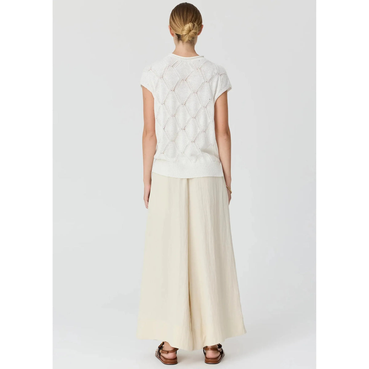 POL Rosin Pointelle Tee - White  POL Pisces Boutique