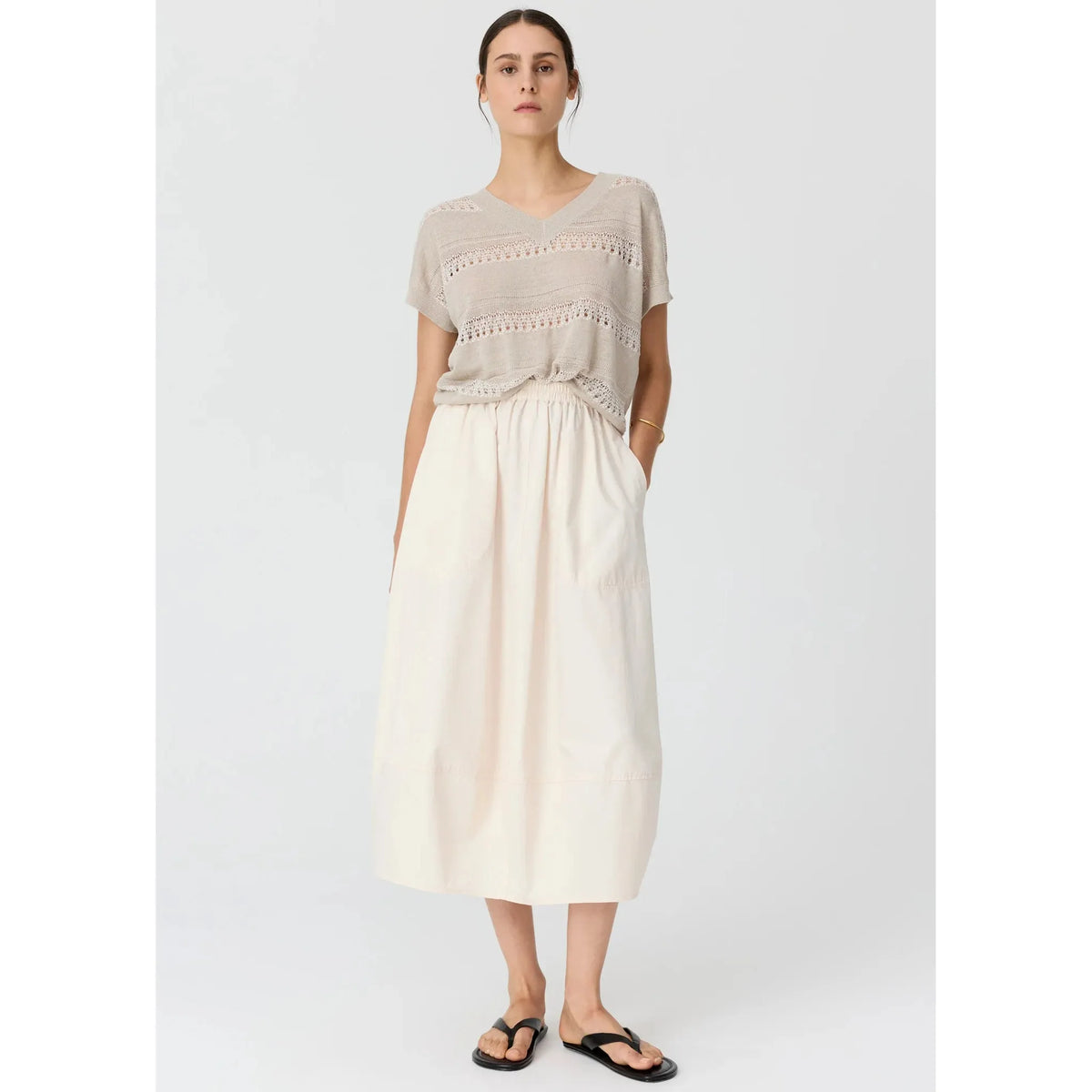 POL Alma Bubble Skirt - Pebble  POL Pisces Boutique