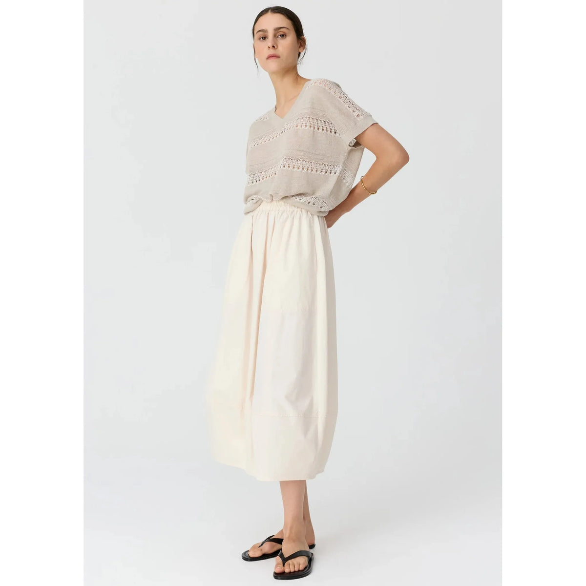 POL Alma Bubble Skirt - Pebble  POL Pisces Boutique