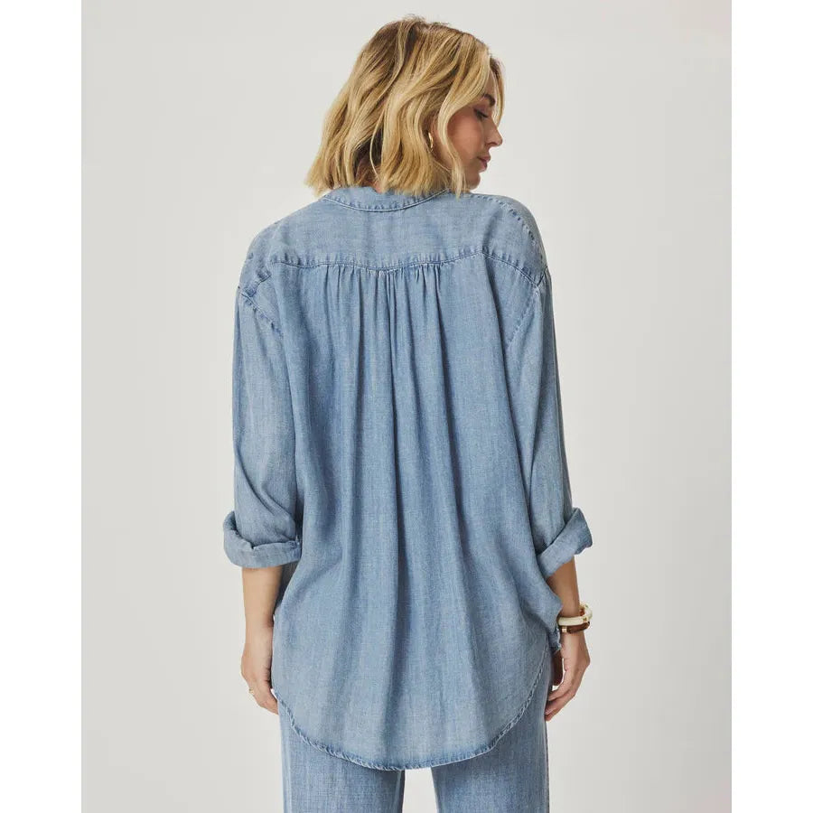 Splendid Indigo Button Down Indigo  Splendid Pisces Boutique