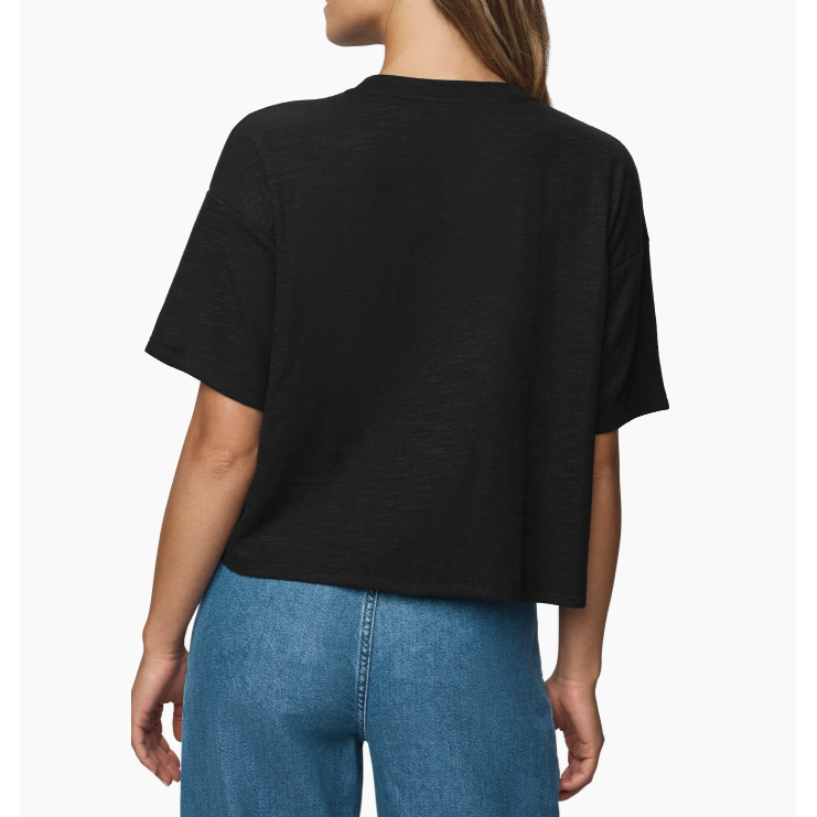 Splendid Callista Short Sleeve Tee - Black  Splendid Pisces Boutique