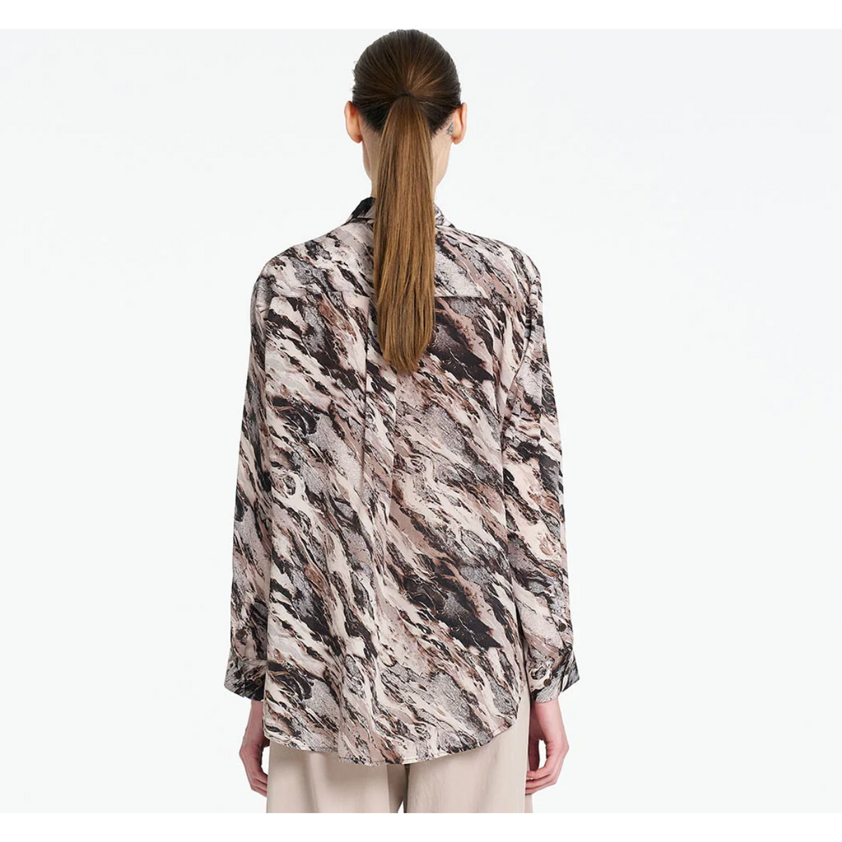 Mela Purdie Soft Silk Shirt - Agate Print  Mela Purdie Pisces Boutique