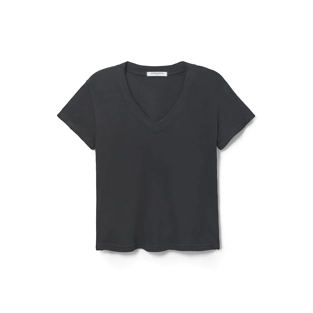 Perfect White Tee Hendrix Basic V - True Black