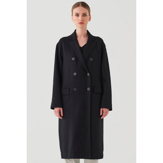 Transit Coat Double Breast - Black