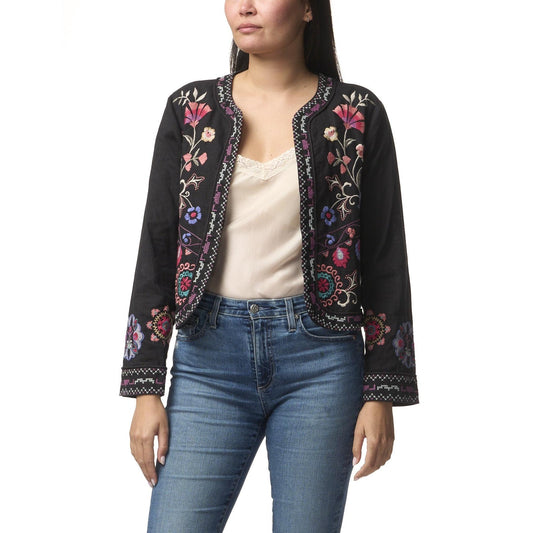 Johnny was Linen Bolero Jacket - Gloria  Johnny Was Pisces Boutique