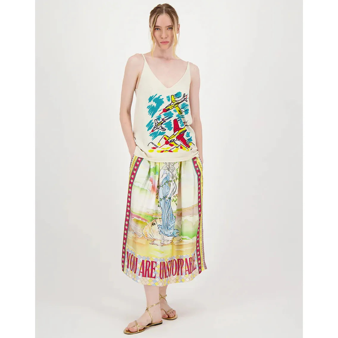 ME 369 Leo Tank Top - Airplane  ME369 Pisces Boutique