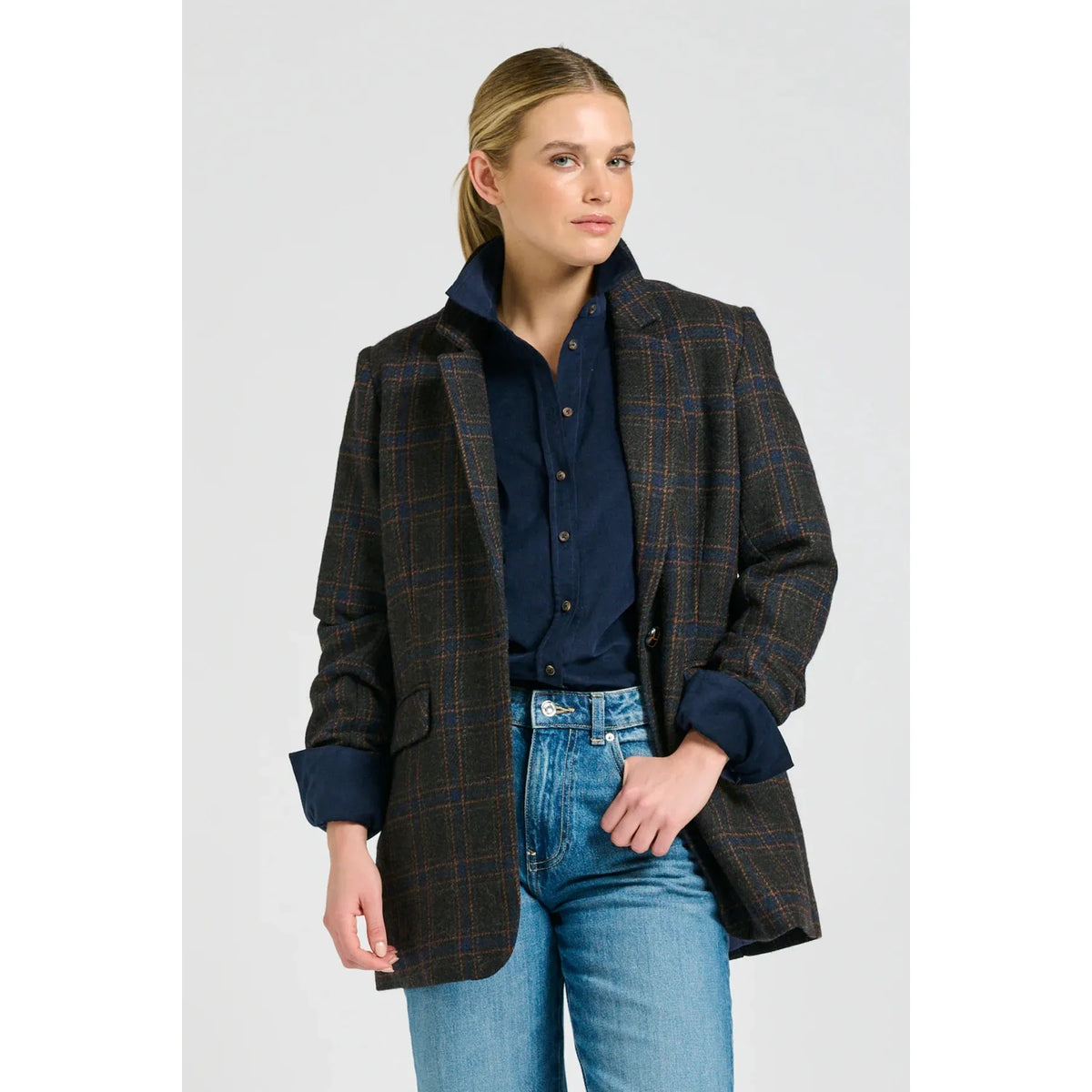 Shirty The iris Blazer - Perfect Plaid  Shirty Pisces Boutique