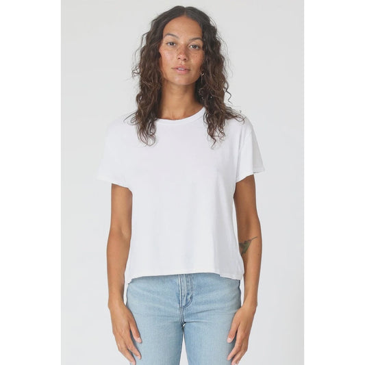 Perfect White Tee Harley Boxy Crew - White