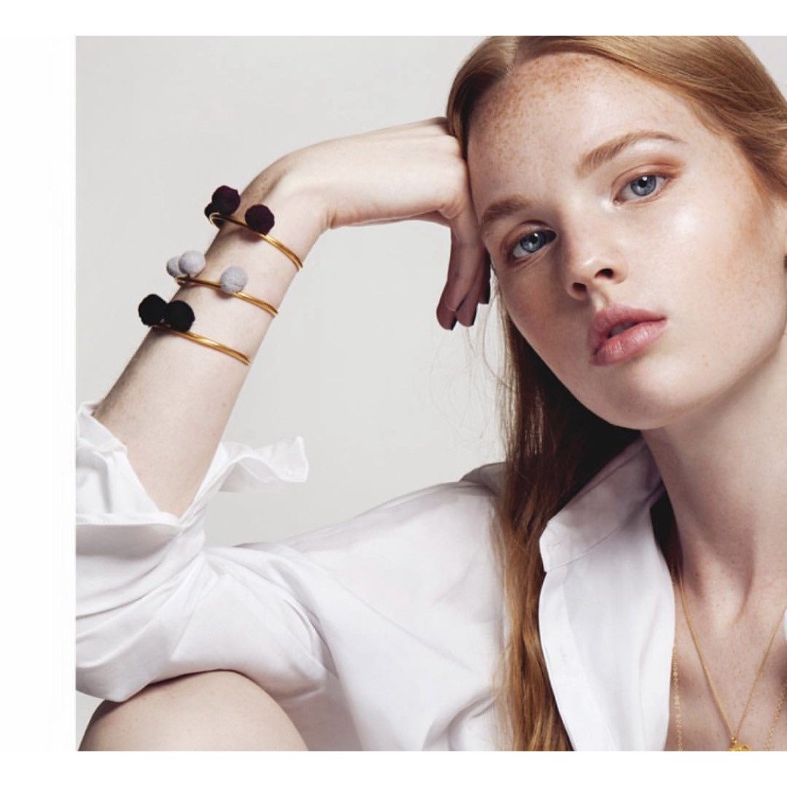 Hermina Wristwear Anna Cuff - Black