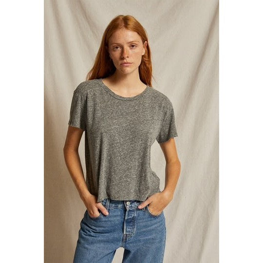 Perfect White Tee Harley Boxy Crew - Heather Grey