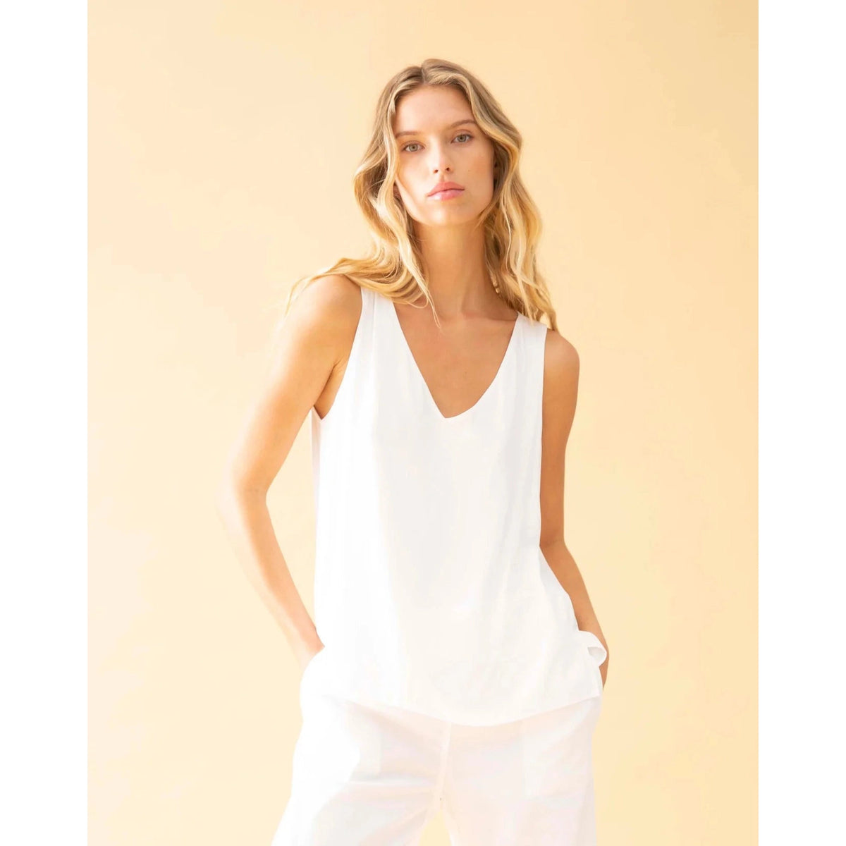 Mela Purdie Audrey Tank - White